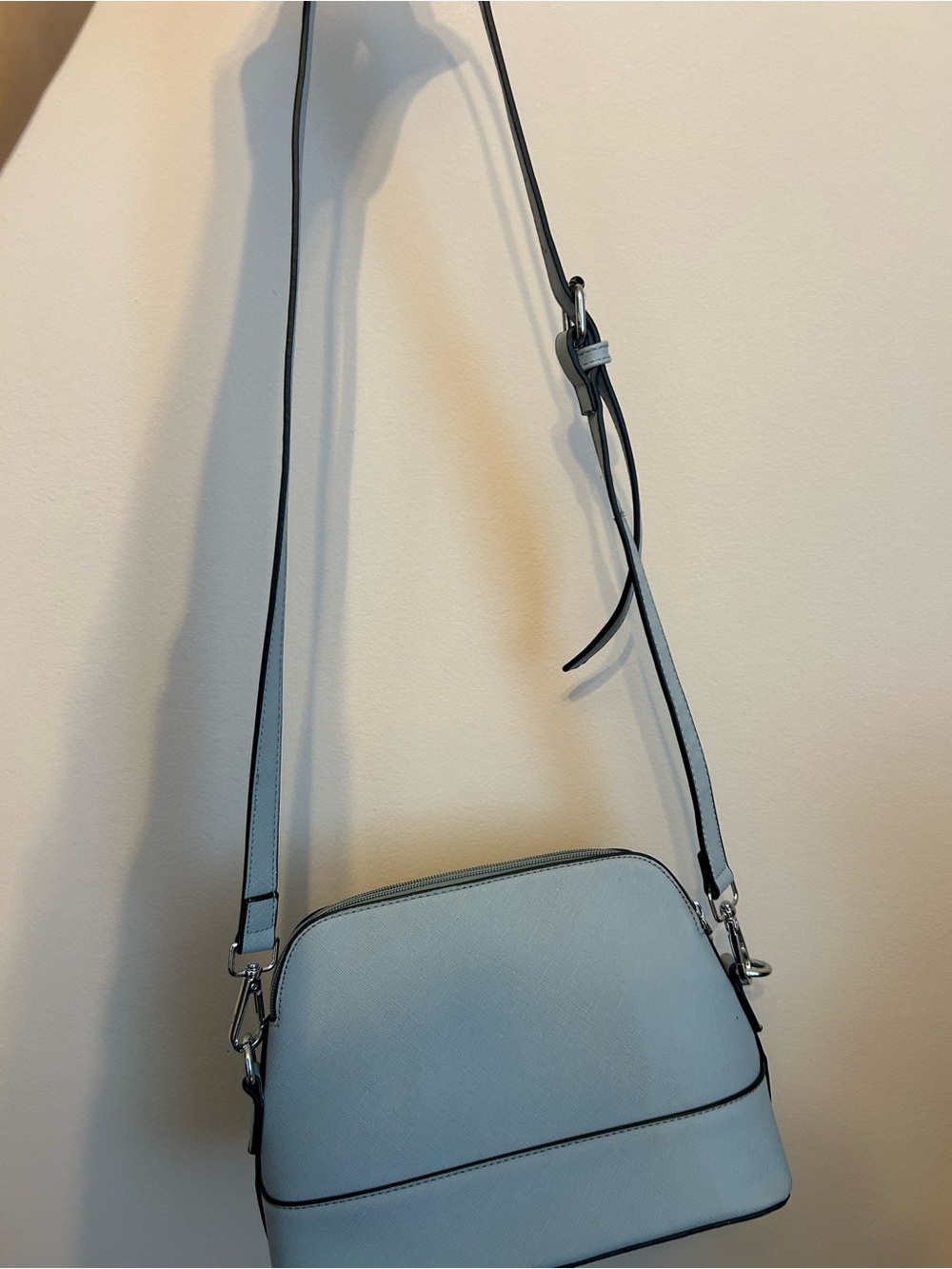 European Minimalist Gray Crossbody Bag - Women's Shoulder Purse